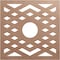Ekena Millwork Chevron Wood Fretwork Pierced Ceiling Medallion, Wood (Paint Grade), 32"OD x 8 1/4"ID x 3/8"T CMWP32X32X0375CHMF - alternate 1